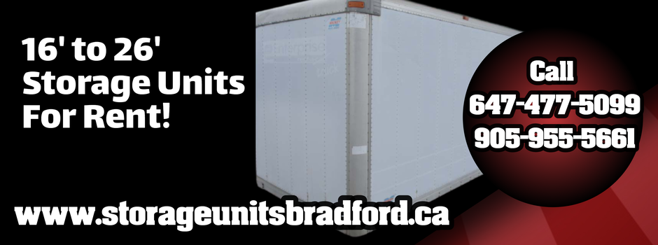 16 to 26 Foot Storage Units For Rent Bradford.